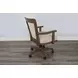 Doe Valley Buckskin and Brown Upholstered Game Chair with Casters
