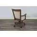 Doe Valley Buckskin and Brown Upholstered Game Chair with Casters