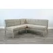 Mia Wheat Upholstered Corner Dining Bench
