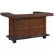 Gettysburg Dark Distressed 3 Door Bar Cabinet