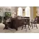 Gettysburg Dark Distressed Spectator Counter Height Stool