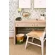 Monroe Matte White Lacquer Rattan Wrapped Dining Chair