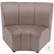 Garbi Beige Velvet 4 Piece Modular Sectional