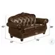 Anondale Espresso 70" Loveseat