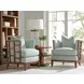 Ocean Club Abaco Green Upholstered Accent Chair with Pillow