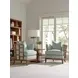 Ocean Club Abaco Green Upholstered Accent Chair with Pillow