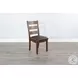 Villa Rosso Vintage Mocha Ladderback Dining Chair Set of 2