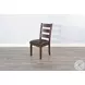 Villa Rosso Vintage Mocha Ladderback Dining Chair Set of 2