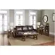 Cannon Valley Distressed Medium Brown Trestle Sofa Table