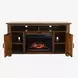 Cannon Valley Distressed Brown 60" TV Stand with Electric Fireplace