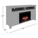 Cannon Valley Distressed Brown 60" TV Stand with Electric Fireplace