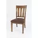Cannon Valley Medium Brown Upholstered 5 Piece Dining Set with Bench and Nailhead Trim