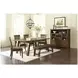 Cannon Valley Distressed Medium Brown Slat Back Side Chair Set of 2