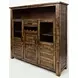 Cannon Valley Distressed Medium Brown Wine Cabinet