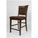 Cannon Valley Distressed Medium Brown Upholstered Counter Height Stool Set of 2