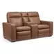 Dutch Cortado Brown Leather Zero Gravity Power Reclining Living Room Set