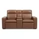Dutch Cortado Brown Leather Zero Gravity Power Reclining Living Room Set