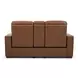 Dutch Cortado Brown Leather 78" Zero Gravity Power Reclining Loveseat with Console and USB Charging
