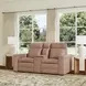 Dutch Desert Tan Leather 78" Zero Gravity Power Reclining Loveseat with Console and USB Charging