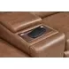Dutch Cortado Brown Leather 6 Piece Modular Zero Gravity Power Reclining Sectional with Power Lumbar and USB Charging