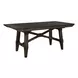 Oak Crossing Dark Chestnut and Gray 5 Piece Extendable Trestle Base Dining Set