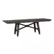 Oak Crossing Dark Chestnut and Gray 6 Piece Extendable Trestle Base Dining Set