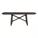 Double Bridge Dark Chestnut and Gray 7 Piece Extendable Gathering Dining Set
