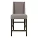 Double Bridge Dark Chestnut and Gray 7 Piece Extendable Gathering Dining Set