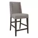 Double Bridge Dark Chestnut and Gray 7 Piece Extendable Gathering Dining Set