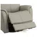 View Beige Leather Swivel Power Recliner With Power Headrest And Lumbar