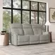 View Dove Power Reclining 85" Sofa With Power Headrest And Lumbar