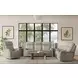 View Dove Power Reclining 85" Sofa With Power Headrest And Lumbar
