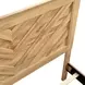 Corbin Natural Twin Panel Bed with Chevron Pattern