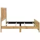Corbin Natural Eastern King Panel Bed with Chevron Pattern