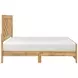 Corbin Natural Eastern King Panel Bed with Chevron Pattern