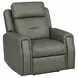 Felix Gray Leather Zero Gravity Triple Power Recliner with USB Charging and Heat Massage