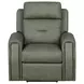 Felix Gray Leather Zero Gravity Triple Power Recliner with USB Charging and Heat Massage