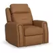 Felix Toasted Almond Leather Zero Gravity Triple Power Recliner with USB Charging and Heat Massage