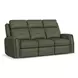 Felix Green Leather Zero Gravity Triple Power Reclining Living Room Set