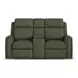 Felix Green Leather Zero Gravity Triple Power Reclining Living Room Set