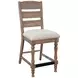 Sierra Beige Upholstered Counter Height Stool Set of 2