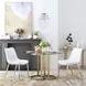 Magnus White And Brushed Stainless Steel Dining Chair Set Of 2