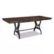 District Copper and Black Extendable Rectangular Counter Height Dining Room Set