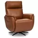 Cove Autumn Leather Zero Gravity Swivel Power Recliner with USB Charging and Heat Massage