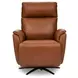 Cove Autumn Leather Zero Gravity Swivel Power Recliner with USB Charging and Heat Massage