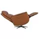 Cove Autumn Leather Zero Gravity Swivel Power Recliner with USB Charging and Heat Massage