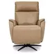 Cove Dune Leather Zero Gravity Swivel Power Recliner with USB Charging and Heat Massage