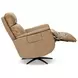 Cove Dune Leather Zero Gravity Swivel Power Recliner with USB Charging and Heat Massage