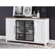 Franklin Harvest Oak and Natural White 4 Door Credenza