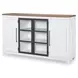 Franklin Harvest Oak and Natural White 4 Door Credenza